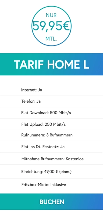 TreeneNet Tarif Home L